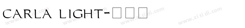 carla light字体转换